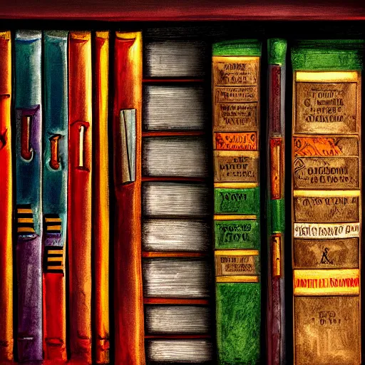 Image similar to close up of a wizard\'s bookshelf, colorful, rule of thirds, award winning, extreme detail, photorealistic digital art, trending on artstation, -W 1088