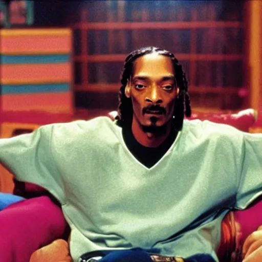 Prompt: a tv still of Snoop Dogg starring as in All That (1994)