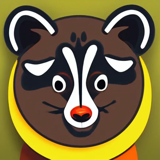 Image similar to iphone app icon for an app that controls nearby raccoons.