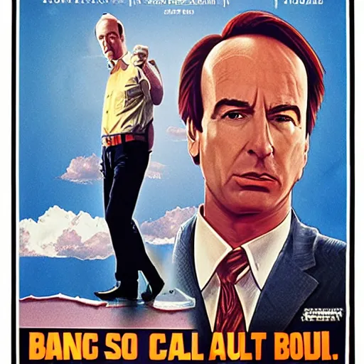 Image similar to A 1980s movie poster for Better Call Saul