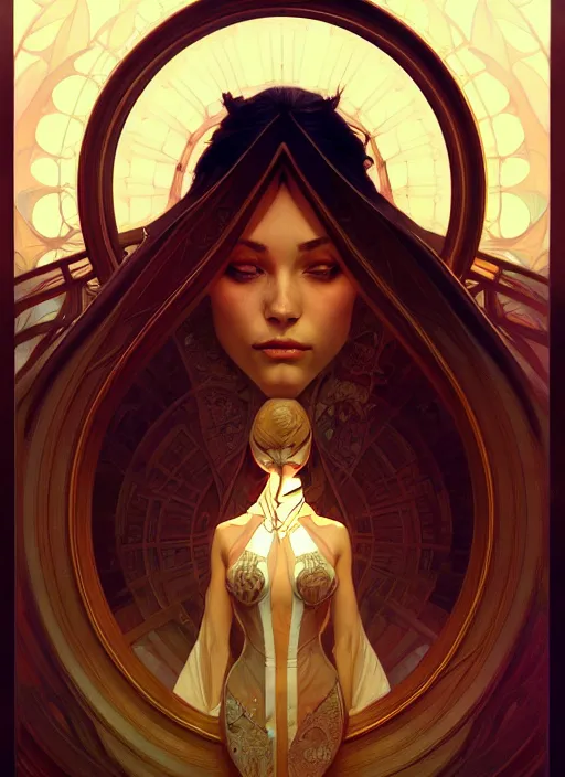 Image similar to symmetry seamless, fantasy, window intricate, elegant, highly detailed, digital painting, artstation, concept art, smooth, sharp focus, illustration, art by artgerm and greg rutkowski and alphonse mucha