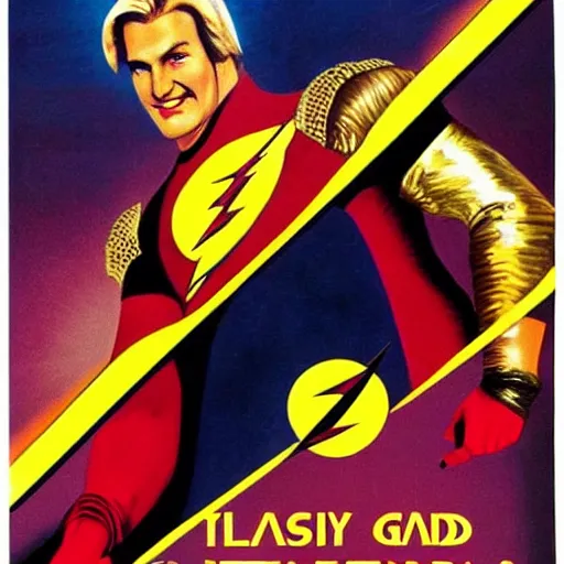 Prompt: flash gordon, poster movie