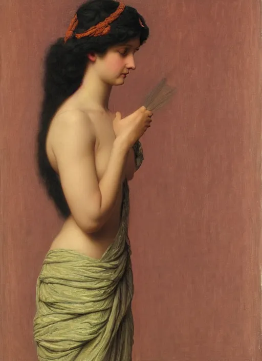 Prompt: john william godward meet beksinki painting