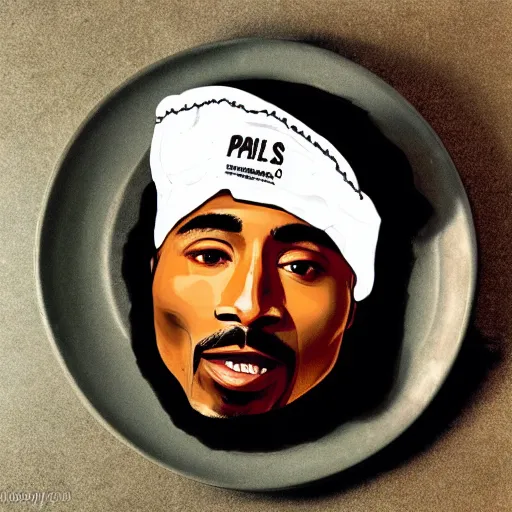 Image similar to 2 pac if he was a taco