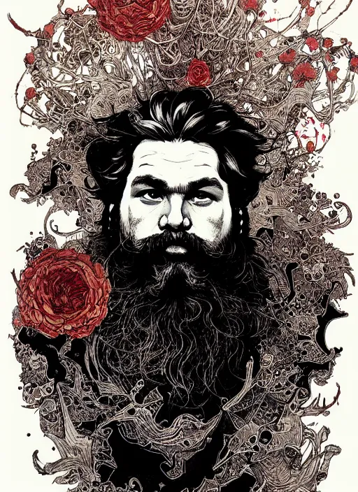 Image similar to portrait of marx painted in ian mcque style drawn by vania zouravliov and takato yamamoto, inspired by gods, intricate acrylic gouache painting, high detail, sharp high detail, artstation