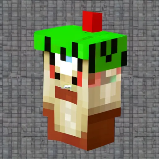 Prompt: chicken minecraft skin