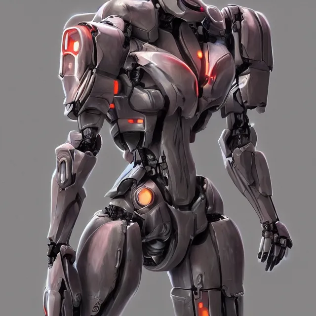 Image similar to Trending on ArtStation, Mecha, Cyborg, Female, Anthropomorphic, Digital 3D, Character Modeling, Concept Art