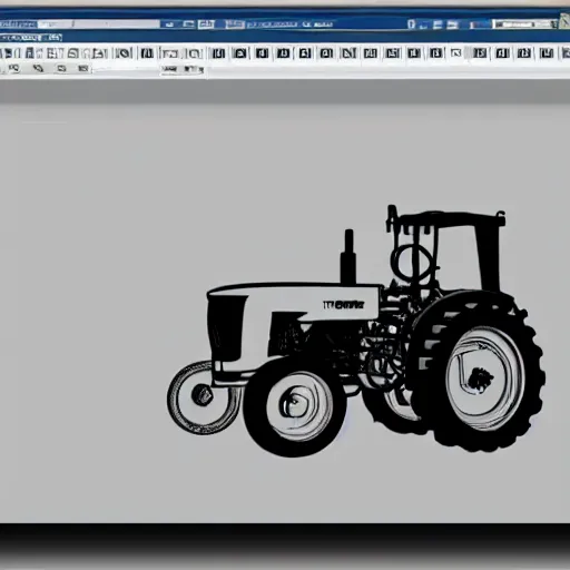 Image similar to tractor in design studio