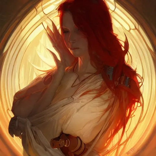 Prompt: P3S Clear, fiery, D&D, fantasy, highly detailed, digital painting, artstation, smooth, sharp focus, illustration, art by artgerm and greg rutkowski and alphonse mucha