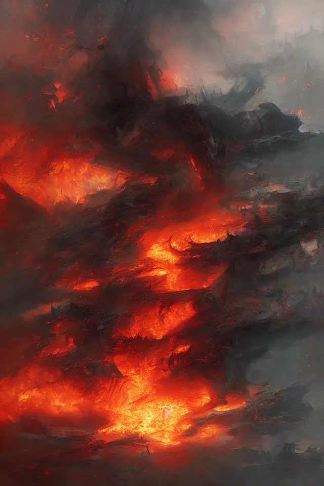 Image similar to sea of fire by ruan jia