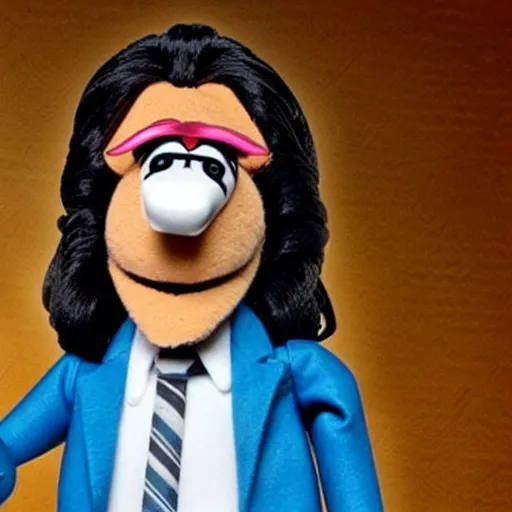 Prompt: tommy wiseau as a muppet