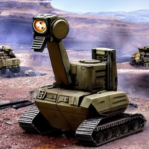 Image similar to walle-e become a mine remover for the us army