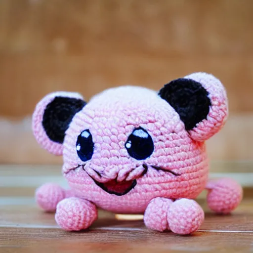 Image similar to jigglypuff as a crochet plush