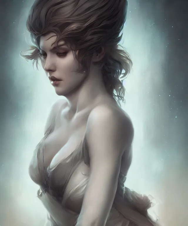 Prompt: siren by charlie bowater and titian and artgerm, full - body portrait, intricate, face, elegant, beautiful, highly detailed, dramatic lighting, sharp focus, trending on artstation, artstationhd, artstationhq, unreal engine, 4 k, 8 k