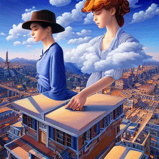 Image similar to a beautiful painting representative of the art style of wlop and artgerm and rob gonsalves