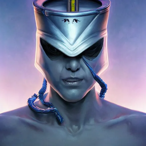 Prompt: buckethead the musician as vega from street fighter, ultra realistic, concept art, intricate details, eerie, highly detailed, photorealistic, octane render, 8 k, unreal engine. art by artgerm and greg rutkowski and magali villeneuve and alphonse mucha