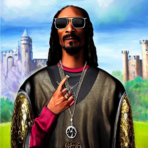 dramatic full body medieval portrait of snoop dogg | Stable Diffusion ...