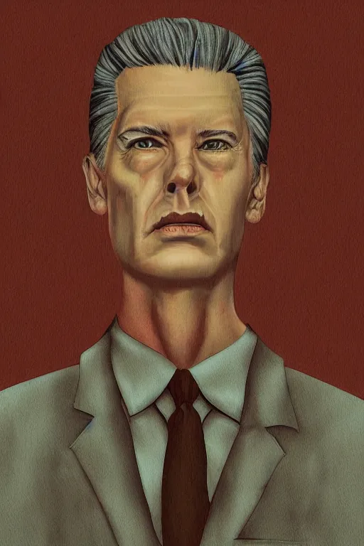 Prompt: Twin Peaks artwork by GigiCave