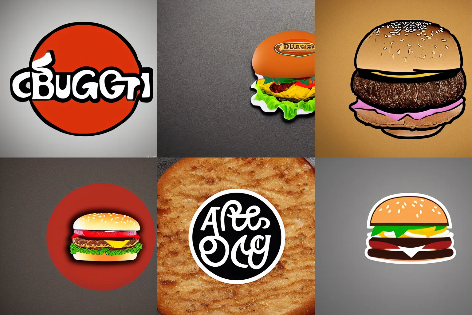 Prompt: A logo design of a burger. trending on artstation, 8k HD wallpaper