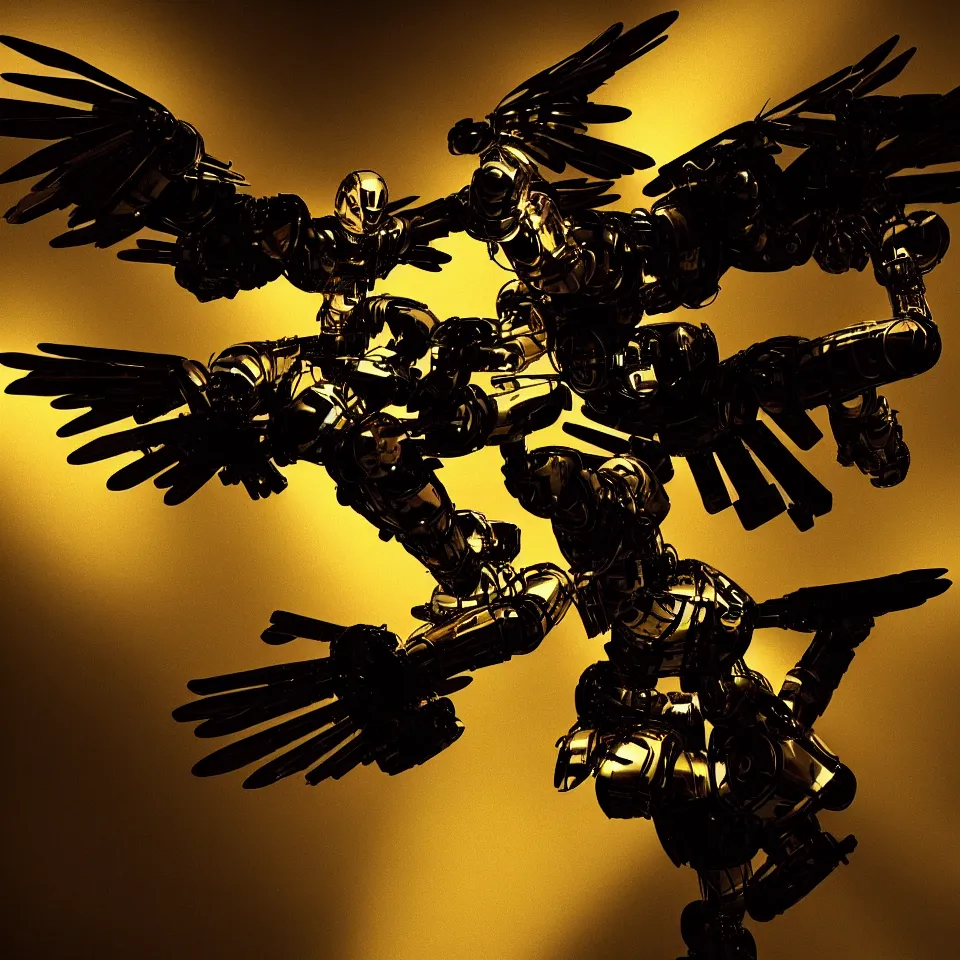 Prompt: robot eagle by caravaggio, dynamic lighting, cinematic, epic composition, masterpiece