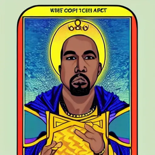 Image similar to Kanye West Tarot card