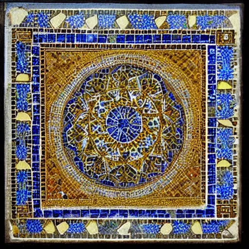 Prompt: Islamic mosaic, ornate