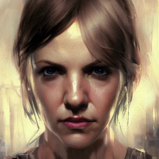 Prompt: anna farris, hyperrealistic portrait, bladerunner street, art of elysium by jeremy mann and alphonse mucha, fantasy art, photo realistic, dynamic lighting, artstation, poster, volumetric lighting, very detailed face, 4 k, award winning