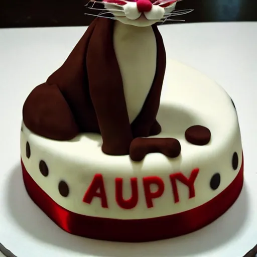 Image similar to a a cake that looks like a real cat