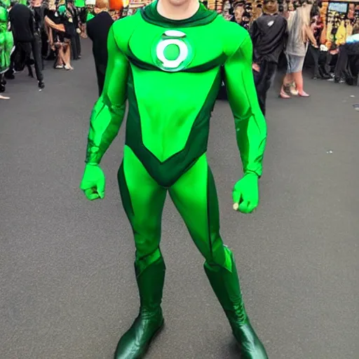 Prompt: Chadwick Bossman As Green Lantern