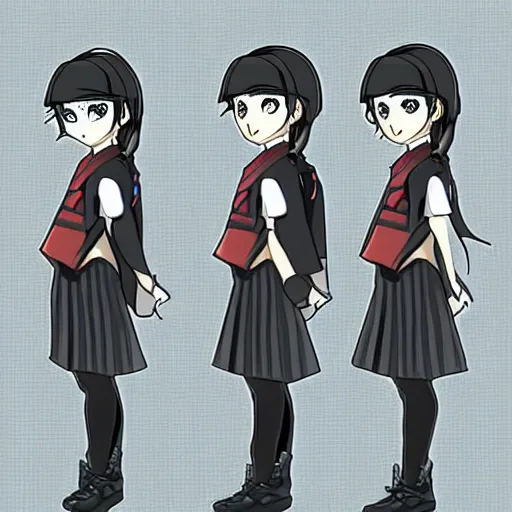 Image similar to concept art for a new danganronpa character, danganronpa style, highly detailed