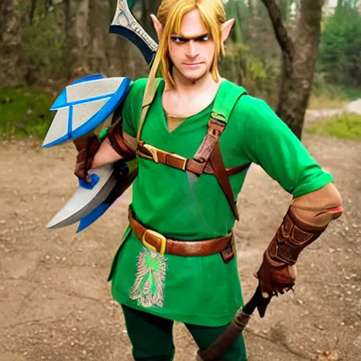 Image similar to Link as Zelda