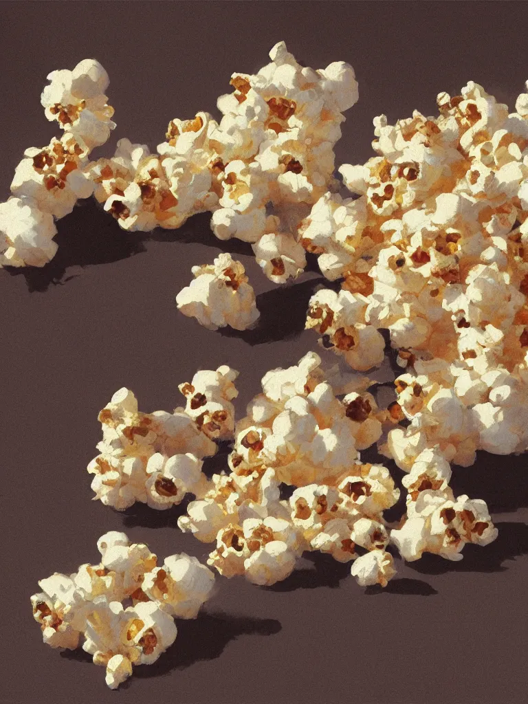 Image similar to popcorn by disney concept artists, blunt borders, rule of thirds