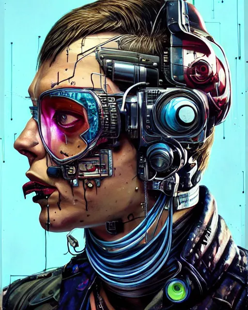 Image similar to a portrait of an anthropomorphic cyberpunk ocelot by sandra chevrier, by jon foster, detailed render, tape deck, epic composition, cybernetics, 4 k realistic, cryengine, realistic shaded lighting, sharp focus, masterpiece, by enki bilal