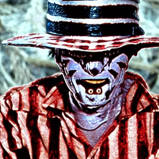 Image similar to Freddy Krueger from the movie a Nightmare on Elm Street