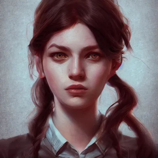 Image similar to cinematic portrait of abigail cowen, artstation, deviantart, cgsociety