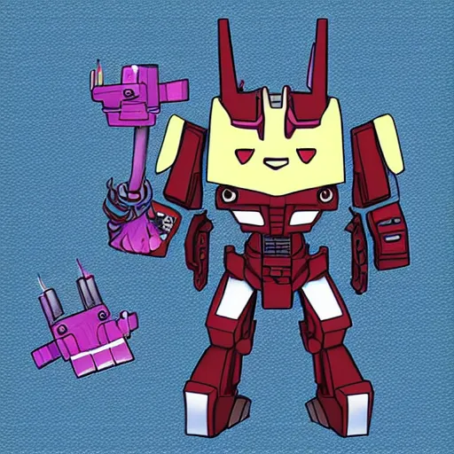 Prompt: a kawaii transformer