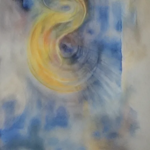 Prompt: Eternity, by Salomon Drescall (1987), watercolor on canvas