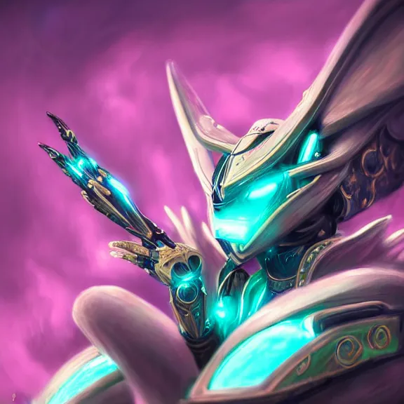 Prompt: highly detailed exquisite fanart, of a beautiful female warframe, but as an anthropomorphic robot dragon, sitting on a soft green sofa, with robot dragon head, doing an elegant pose, off-white plated armor, bright Fuchsia skin, full body shot, epic cinematic shot, realistic, professional digital art, high end digital art, DeviantArt, artstation, Furaffinity, 8k HD render, epic lighting, depth of field