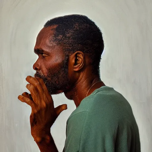 Image similar to portrait of a man by david uzochukwu