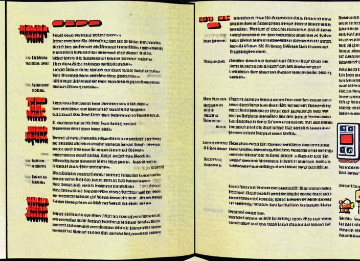 Image similar to a page form an nes manual