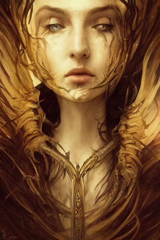 Image similar to elvish psychonaut physically accurate, moody dynamic lighting, very very intricate, very very elegant, highly detailed, digital painting, artstation, HR GIGER, Hieronymus Bosch, Francis Bacon, concept art, smooth, very beautiful, sharp focus, illustration, art by artgerm and greg rutkowski and alphonse mucha