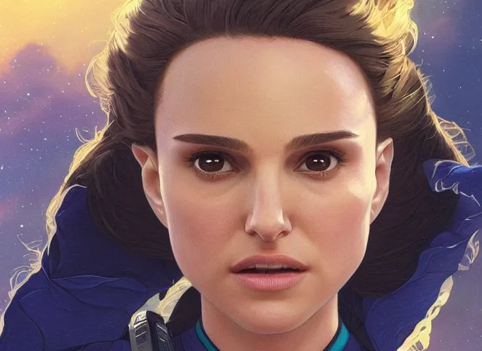 Prompt: a disney film still of natalie portman as a star trek officer, finely detailed features, closeup of the face, perfect art, dusk, blue hour, gapmoe yandere grimdark, trending on pixiv fanbox, painted by greg rutkowski, makoto shinkai, takashi takeuchi, alphonse mucha, akihiko yoshida