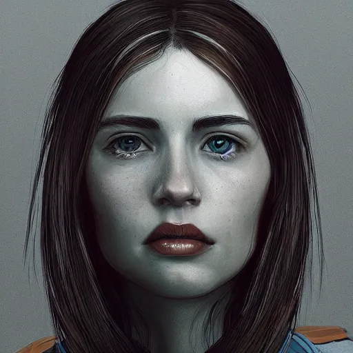 Image similar to portrait of a woman, by matt deslauriers, highly detailed, featured on artstation