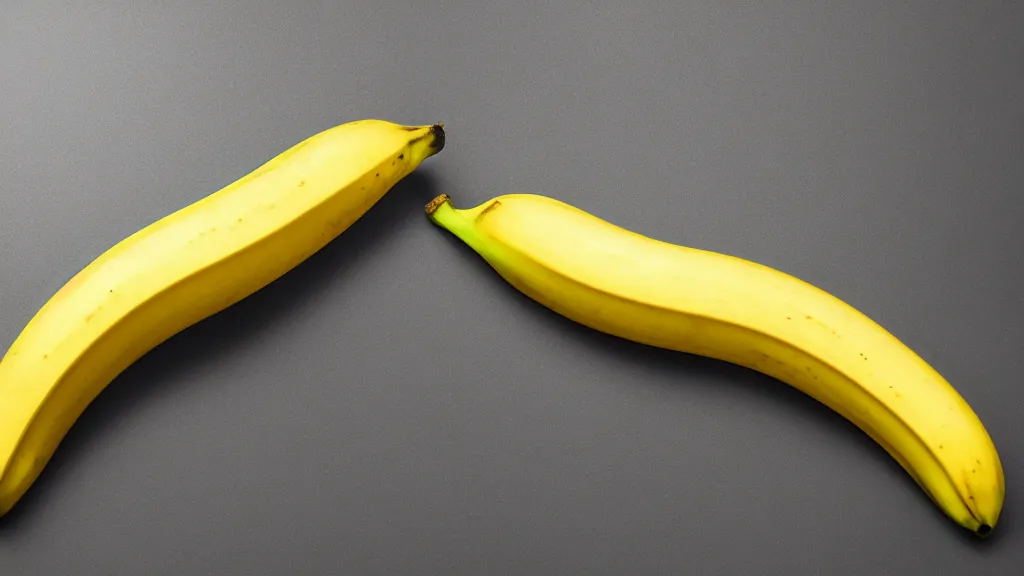 Prompt: a banana, hyperdimensional, 8 k, rim lighting, led, lumen global illumination, opaque, glowing, rubber, ray tracing reflections