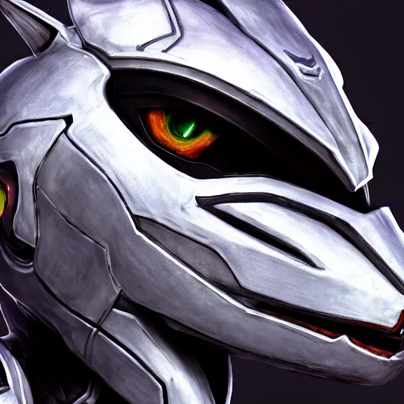 Prompt: high quality close up headshot of a cute beautiful stunning robot anthropomorphic female dragon, with sleek silver armor, a black OLED visor over the eyes, facing the camera, maw open and about to eat you, you being dragon food, the open maw being detailed and soft, highly detailed digital art, furry art, anthro art, sci fi, warframe art, destiny art, high quality, 3D realistic, dragon mawshot, furry mawshot, macro art, dragon art, Furaffinity, Deviantart