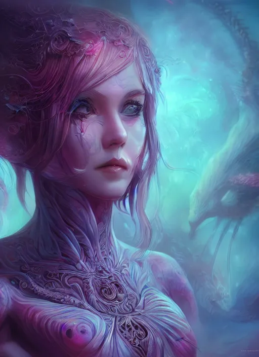 Image similar to dreamscape, female, ross tran, vivid colors, anatomical, highly detailed sculpture, intricate detailed, ommatidia, 8 k, cinematic atmosphere, post - processing