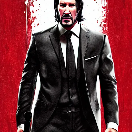 Prompt: john wick as agent 47, artstation hall of fame gallery, editors choice, #1 digital painting of all time, most beautiful image ever created, emotionally evocative, greatest art ever made, lifetime achievement magnum opus masterpiece, the most amazing breathtaking image with the deepest message ever painted, a thing of beauty beyond imagination or words, 4k, highly detailed, cinematic lighting