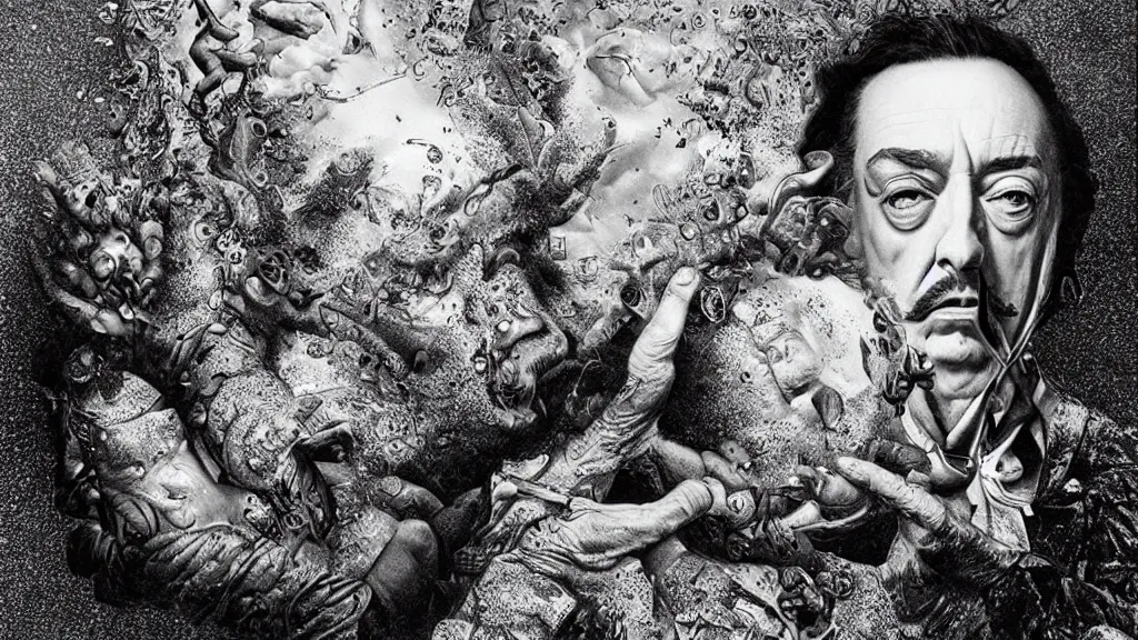 Prompt: the newest masterpiece of salvador dali and dan hillier, it is called ; time doesn't exist