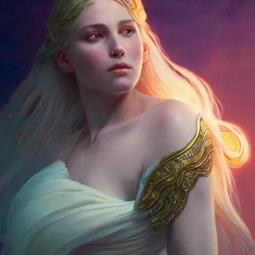 Image similar to aurora, child of sorrow, highly detailed, digital painting, artstation, concept art, smooth, sharp focus, illustration, Unreal Engine 5, 8K, art by artgerm and greg rutkowski and alphonse mucha