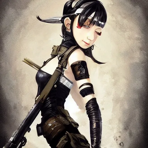 Image similar to portrait of a facist miku hatsune, epic, tragic, military art, fantasy, dieselpunk, hd shot, digital portrait, beautiful, artstation, comic style, by artgerm, guy denning, jakub rozalski, magali villeneuve and charlie bowater